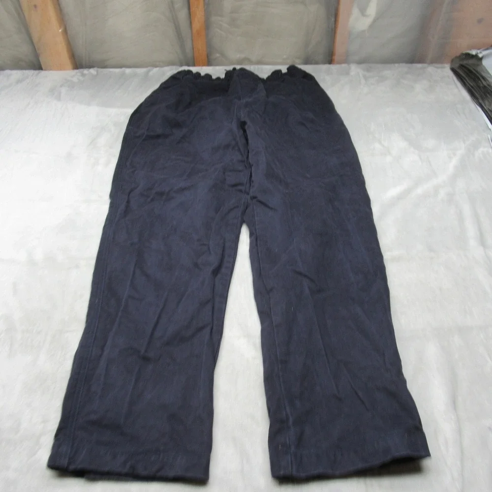 Stussy Baggy Pants Men? Large Blue Elastic Classic Stuff Relaxed Casual 28x2?